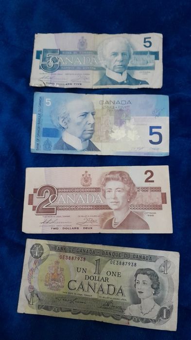 Notas antigas do Canadá