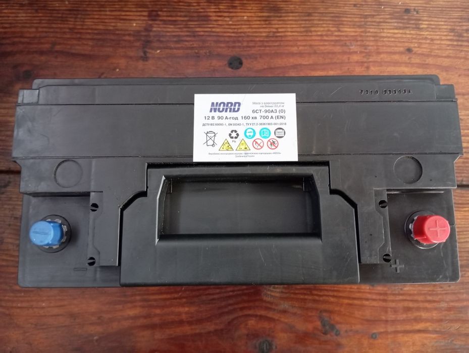 аккумулятор Nord 12в 90 а-год 700а
