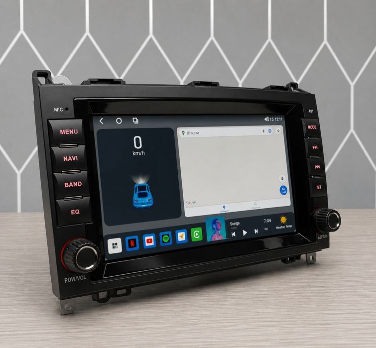 Топ Магнітола під штатний дизайн Mekede x20 pro 4/64Gb  8 Ядер  4G  Mercedes Sprinter Vito Viano 639 W169 W245 B200/B150/B170/ Crafter 2006-2012