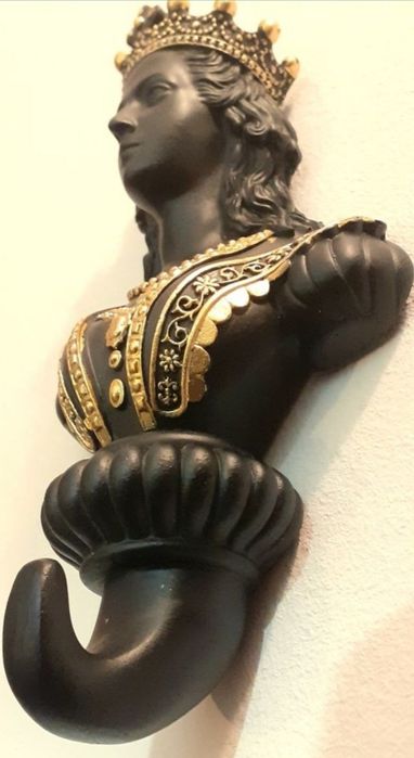 Busto Rainha Monarquia pendurar Medieval Gancho Decorativo