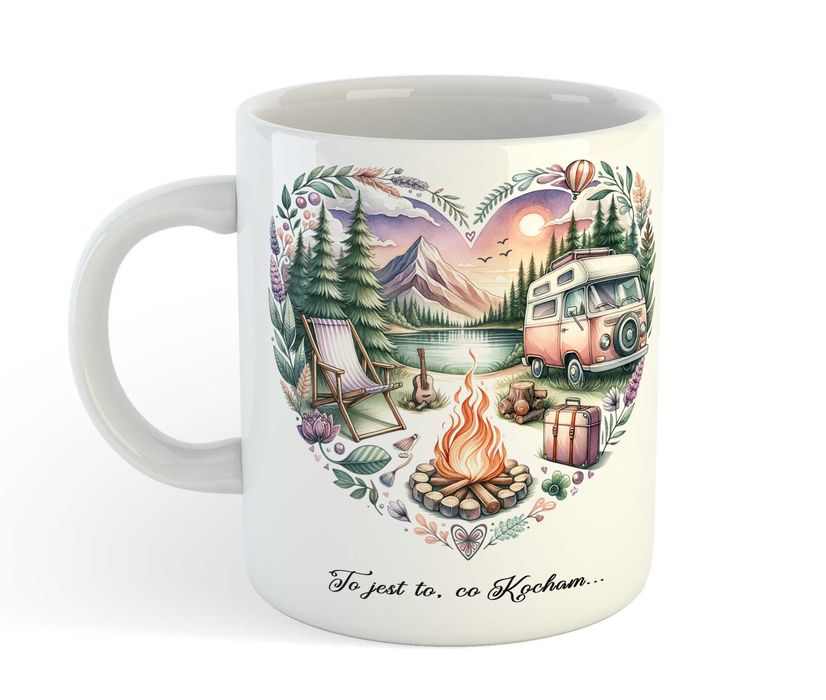 Kubek Boho kemping, namiot, kamper Super wzór!!