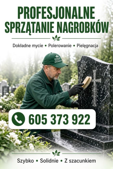 Sprzątanie nagrobków grobów Najtaniej