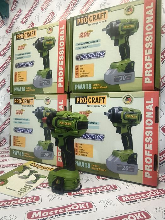 Гайковерт акумуляторний Procraft PWA18 (без АКБ і ЗП)