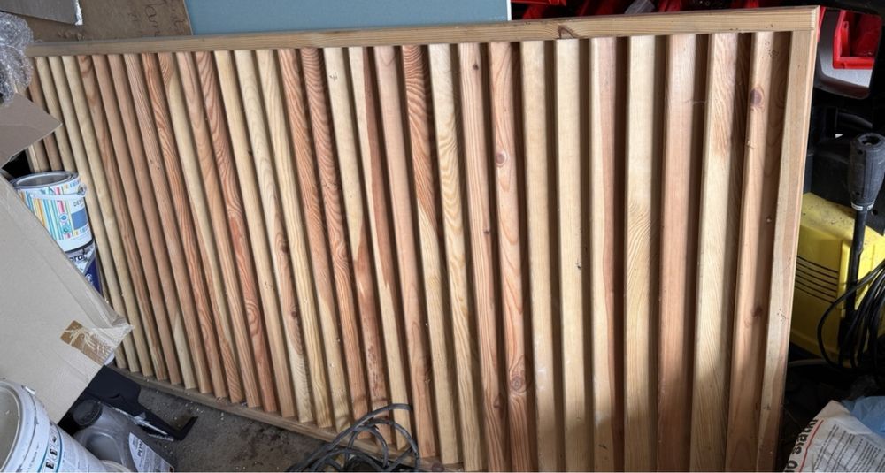 Panel płot żaluzjowy drewniany do pomalowania 180x90