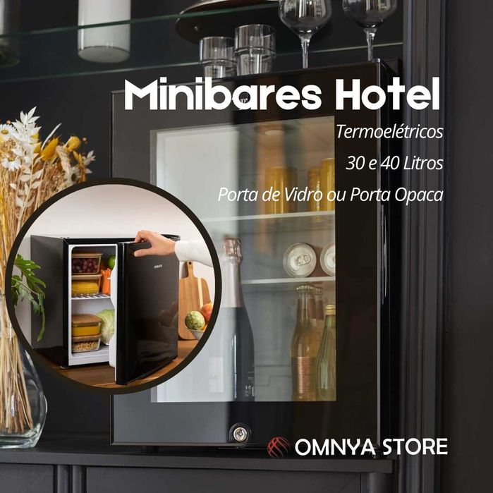 Minibar | Porta Vidro ou Porta Opaca |30L e 40L