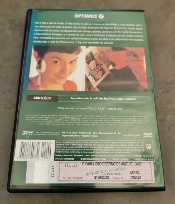 DVD o fabuloso mundo de Amélie