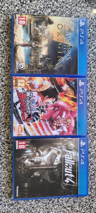 One piece burning blood/Fallout 4/Assassin's Creed origins PlayStation 4