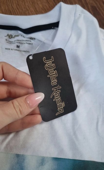 NOWA biała koszulka Jujutsu Kaisen Trio, rozm. XL