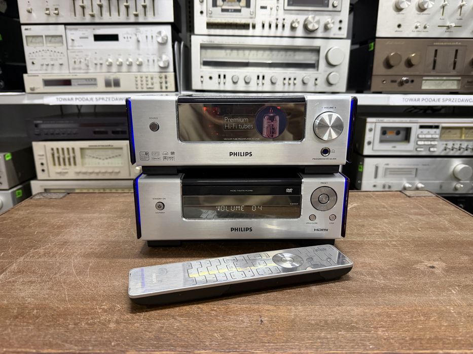‼️Lampowa wieża stereo Philips MCD908/12, z pilotem, Audio Room