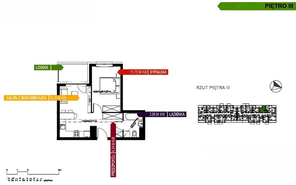 36m2, 3. PIĘTRO, JAGODNO, umeblowane, loggia, klimatyzacja