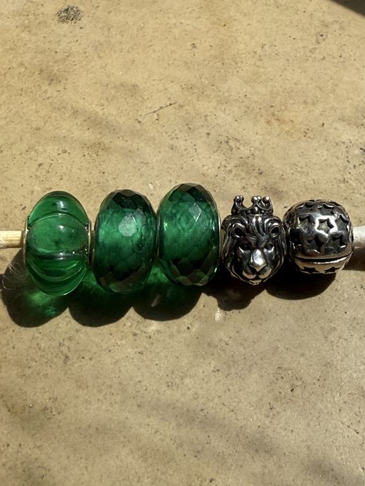 Pandora chamrsy srebrne i z kamieni naturalnych recznie robione