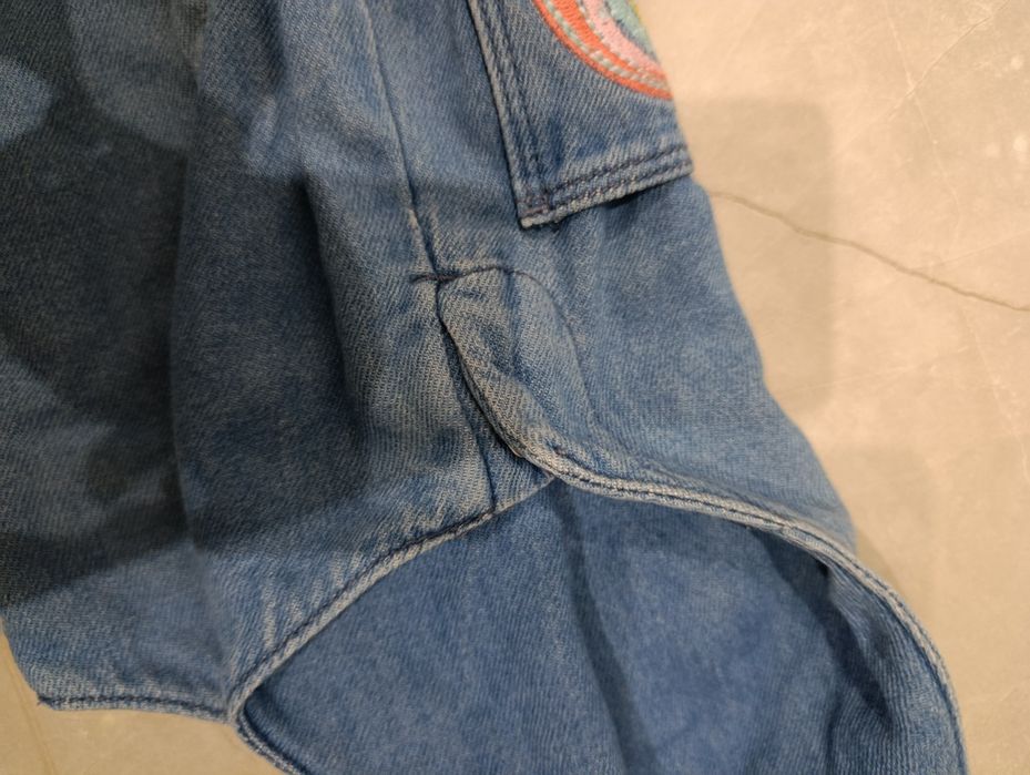 Ogrodniczki jeansowe dla dziewczynki