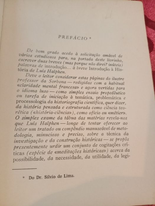 Livro Introdução a história