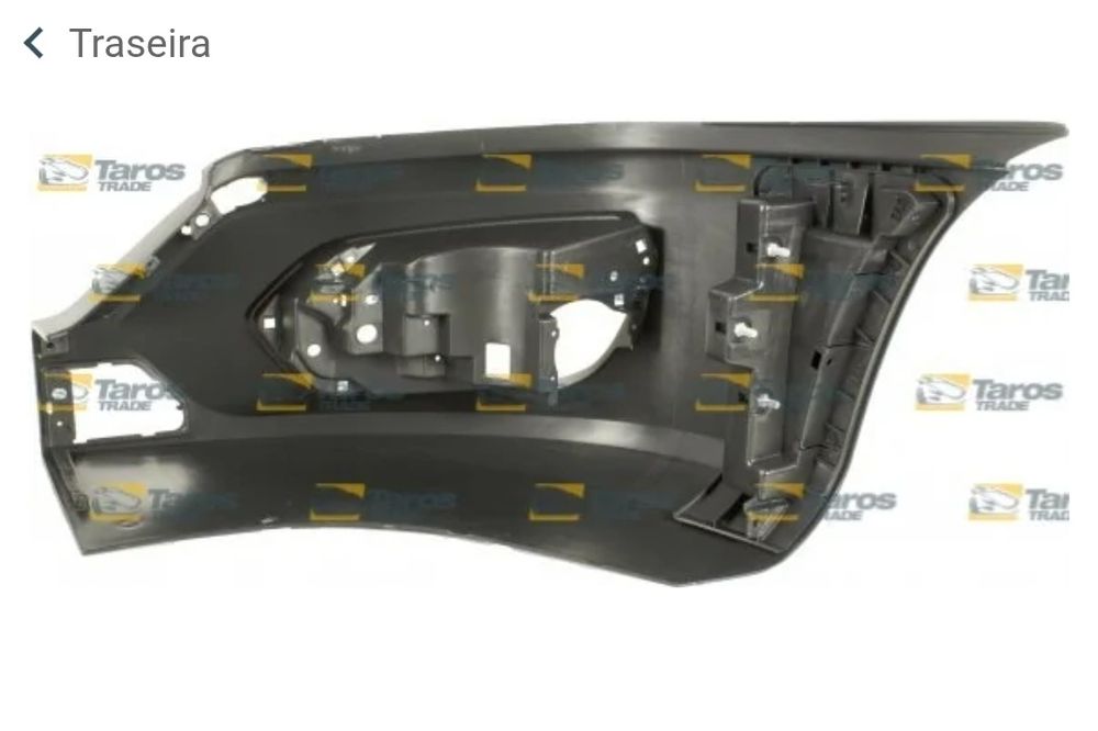 Para choques frente preto IVECO DAILY lado direito