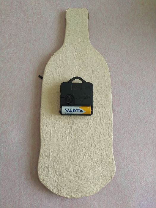 Relógio decorativo vidro garrafa casa quarto apartamento vivenda carro