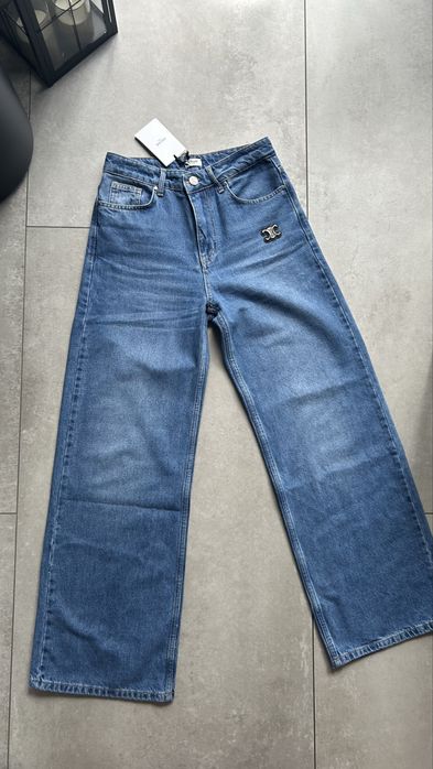 Spodnie jeansowe jeansy damskie niebieskie 29 Celine