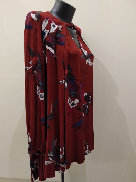 Sukienka, tunika bordowa