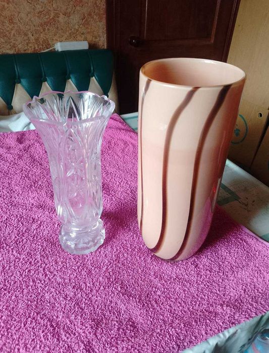 Ваза для квітів скло  кришталь