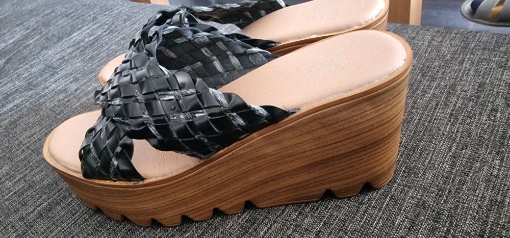 Klapki Koturny NOWE, Buty Damskie