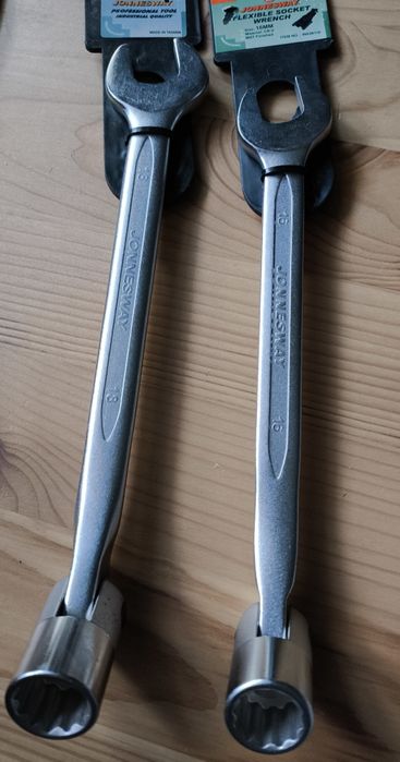 Klucze płasko-nasadowe przegubowe 18 i 16mm