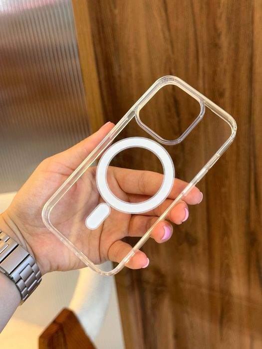 Чохол iPhone 15 Pro Max з MagSafe прозорий чехол Айфон 15 про макс з магсейф