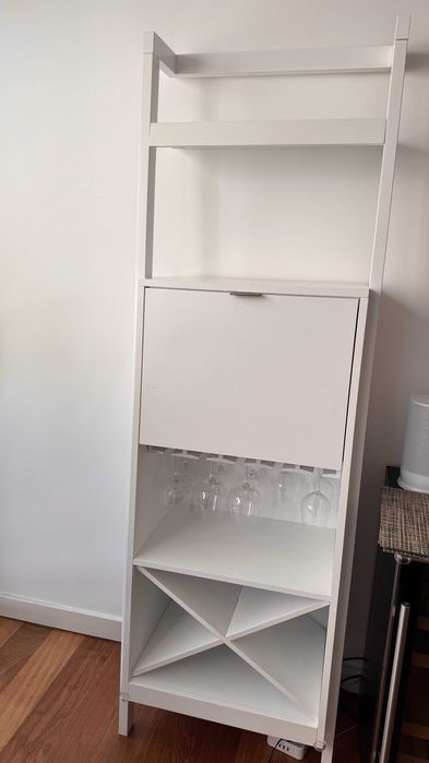 Crate & Barrel Compact Bar and Wine Glass Storage
