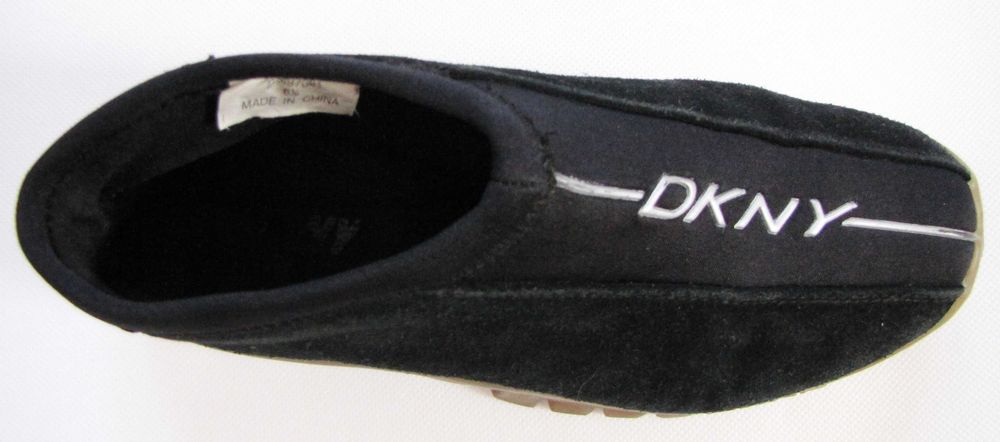 DKNY czarne botki damskie zamsz naturalny 38