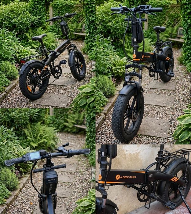 Bicicleta Elétrica Dobrável Fat Bike 20" – "Cross Your City" + Acessórios
