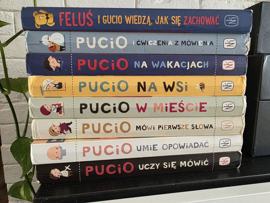 Zestaw 7 książek Pucio + 1 Feluś gratis