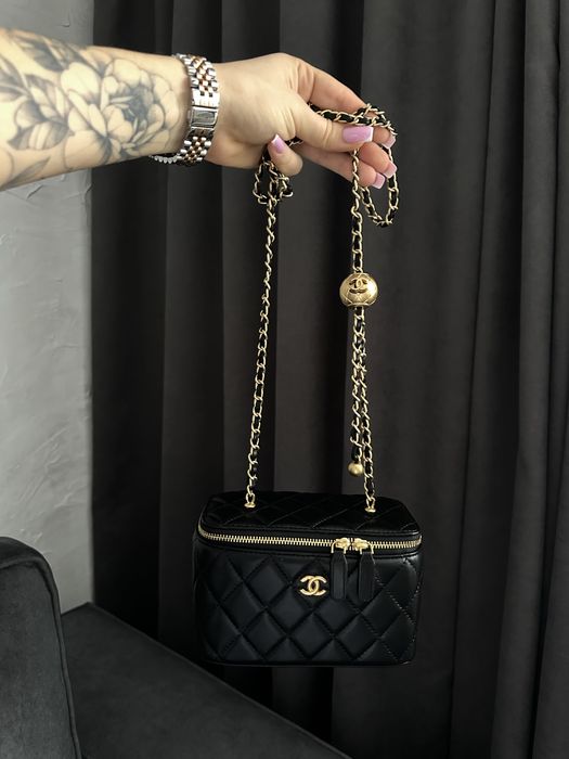 Шкіряна сумка chanel бочонок, шанель