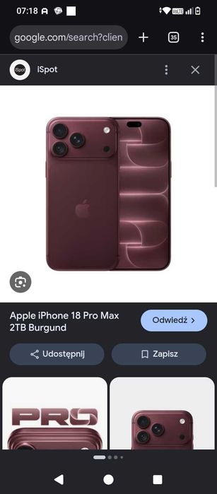 iPhone 18 pro max 2tb