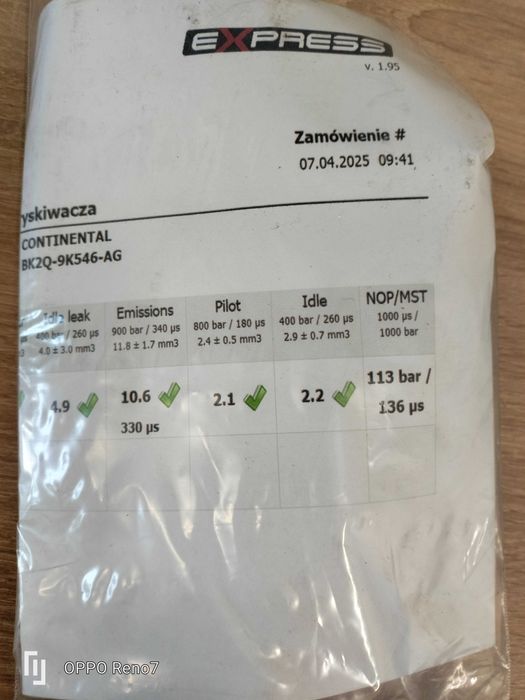 Wtrysk BK2Q-9K546-AG Boxer Jumper Transit 2.2 TDCI HDI   UŻYWANY