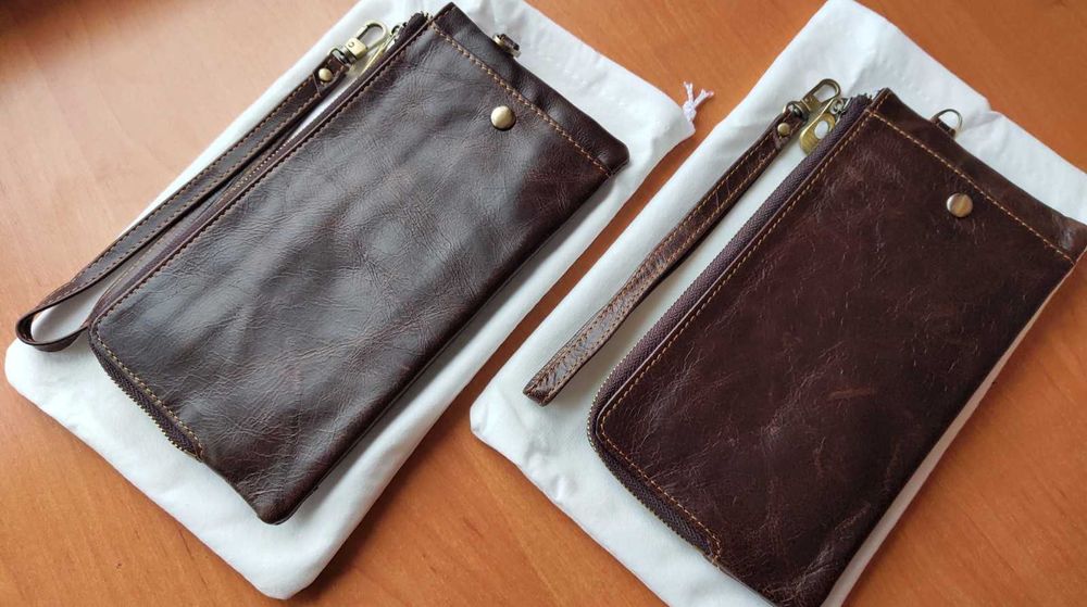 Клач кошелёк CONTACTS "Army" из 100% коровьей кожи! RFID защита!