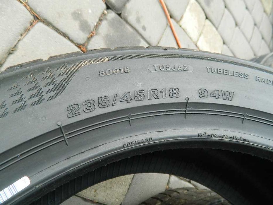 Шина колеса резина R18 235/45 Bridzestone Turanza T005 2шт Літо