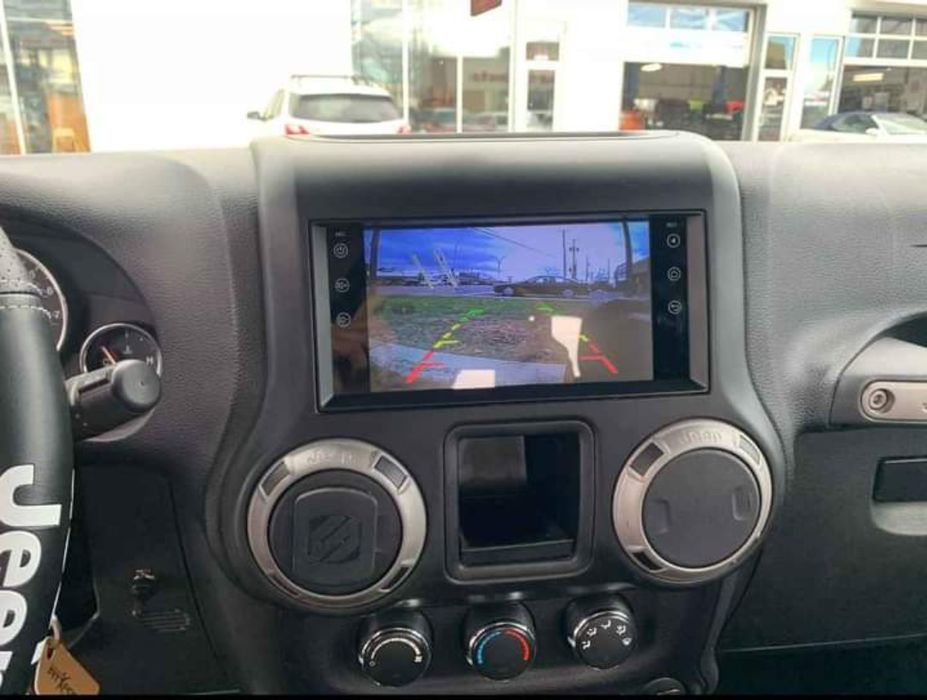 Rádio Android 14 com GPS Jeep Wrangler, Cherokee, Compass (Artigo Novo