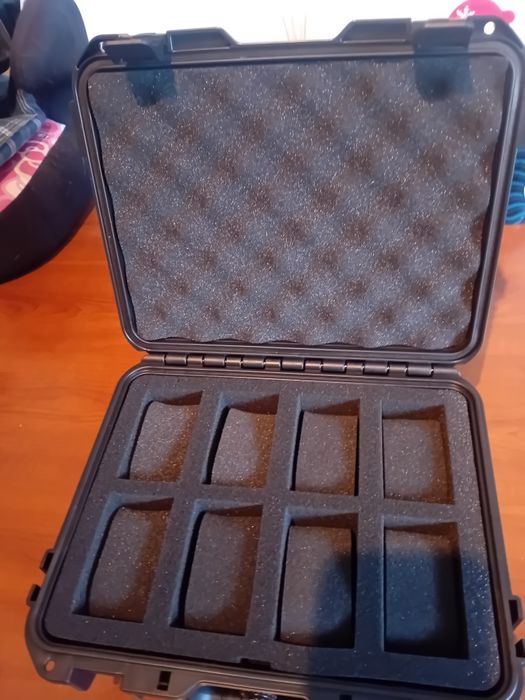 Mala Anti Choque para 8 Relógios Breitling Omega Seiko Iwc Longines