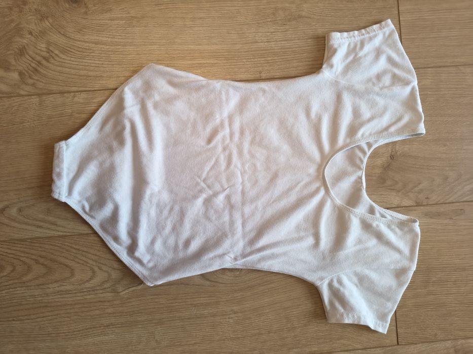 Strój baletowy body + spódniczka rozm 128