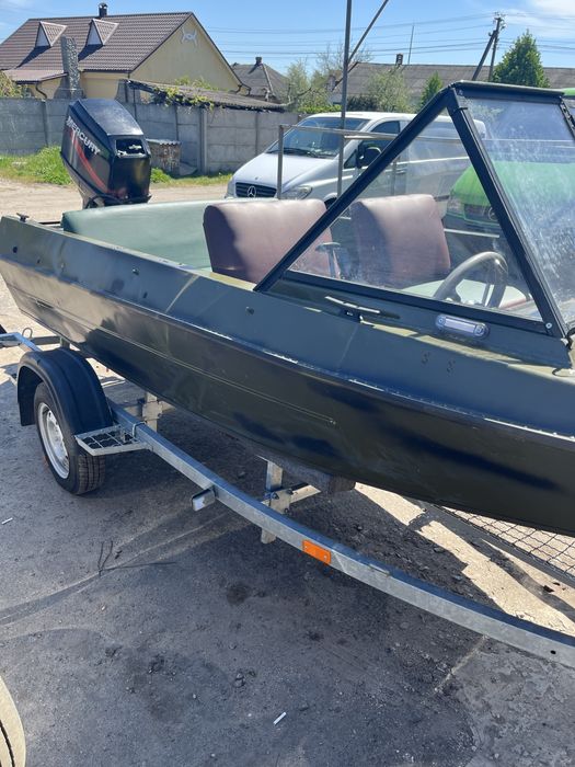 Лодка Крим мотор Меркурі лафет для перевозки