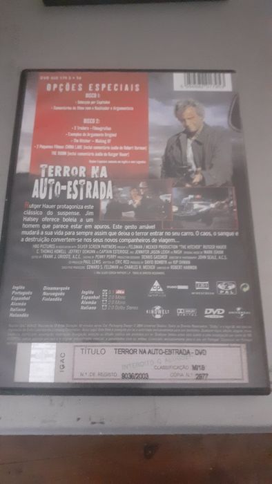Hitcher Terror na Auto Estrada duplo DVD