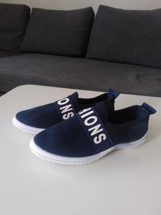 !Bardzo dobre! Espadryle granatowe 40!