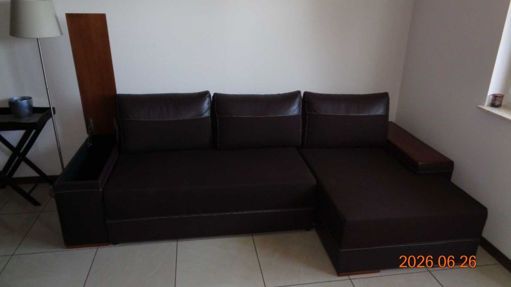 Narożnik  ciemny brąz  260 x 140