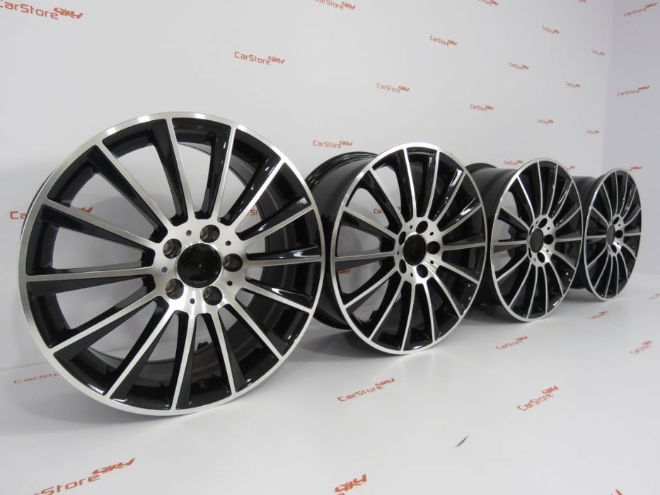 Jantes Look Mercedes Turbine 18 '' x 8 et45 5x112 Pretas e polido