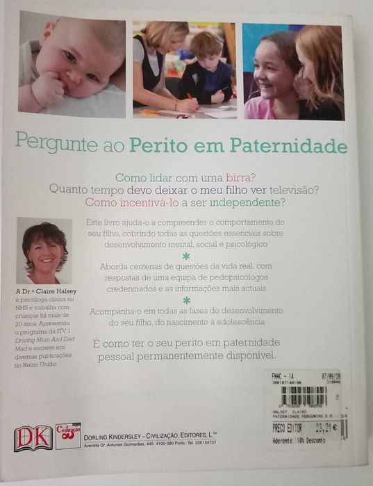Livro - Paternidade Perguntas e Respostas - portes incluídos