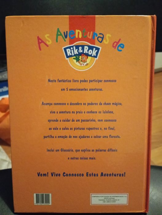Livro " As aventuras de Rik & Rok "