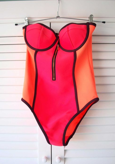 Ted Baker Scuba multi piankowy strój kostium kąpielowy neonowy insta