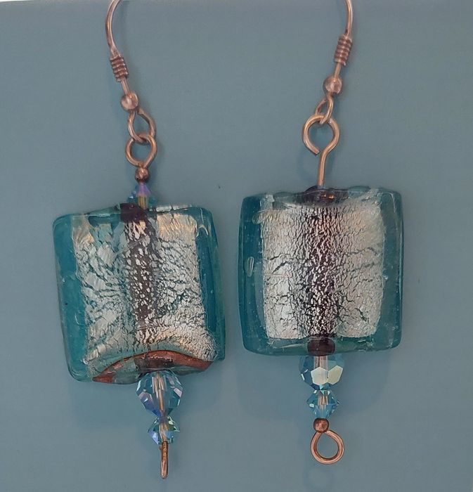 Kolczyki szkło Murano