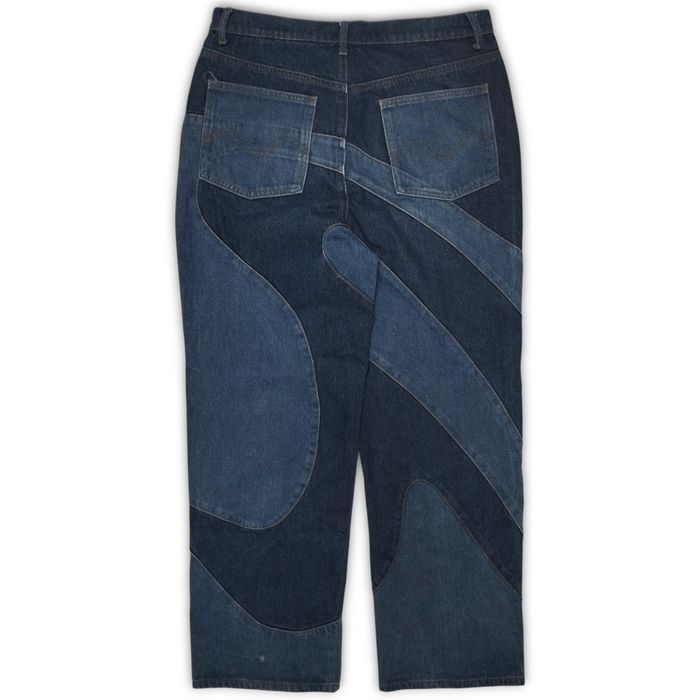jaded london patchwork baggy jeans curly fry old collection