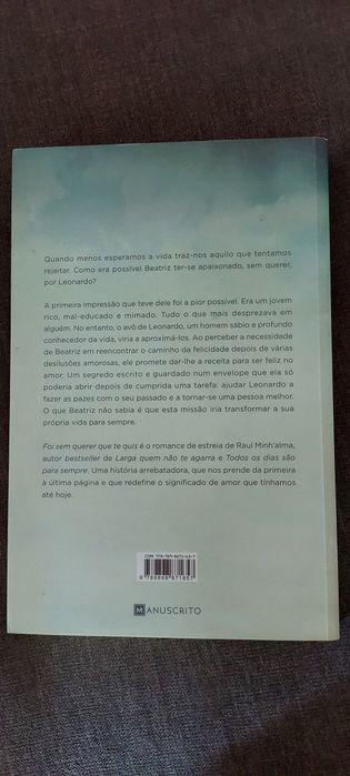 Livro - foi sem querer que te quis de Raul Milhalma