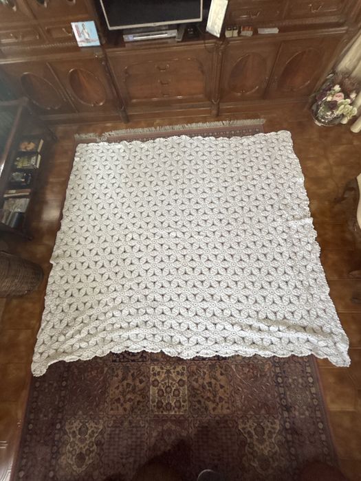 Colcha de Renda feita à Mão