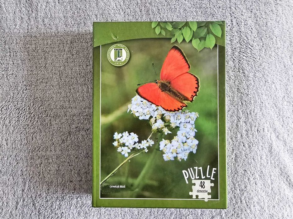 Puzzle 48 przyroda motyl